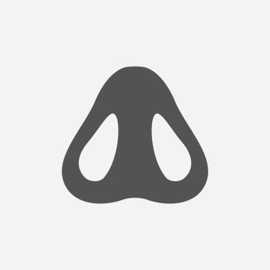 Burun deliği simge vektör çizim için web ve hareket eden