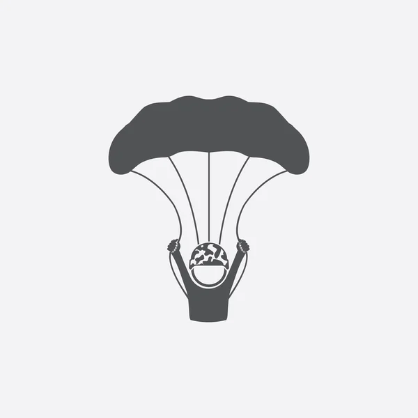 Icône parachutiste d'illustration vectorielle pour web et mobile — Image vectorielle