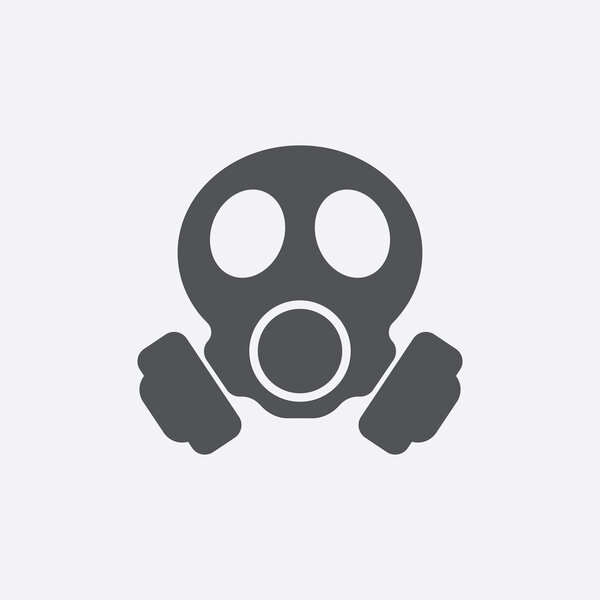 Gas mask icon of vector illustration for web and mobile