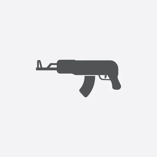 Ícone de rifle de assalto de ilustração vetorial para web e celular — Vetor de Stock