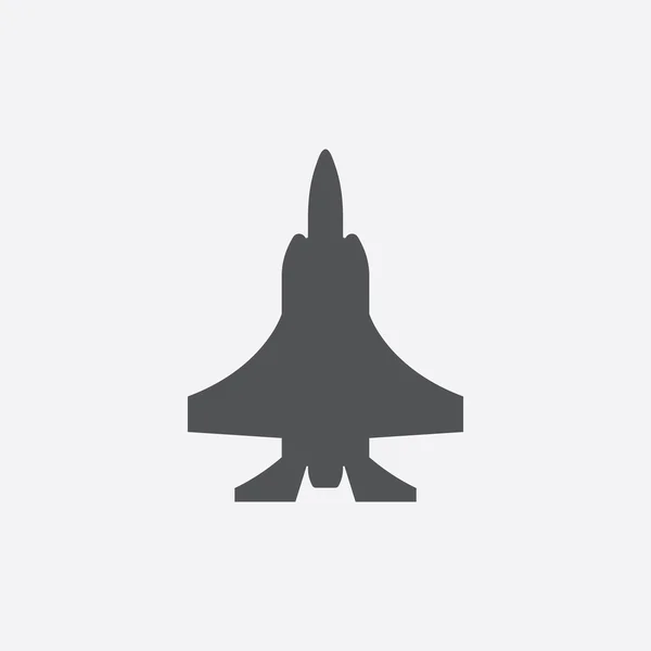 Sugárhajtású vadászgép ikon-vektoros illusztráció a web és mobil — Stock Vector
