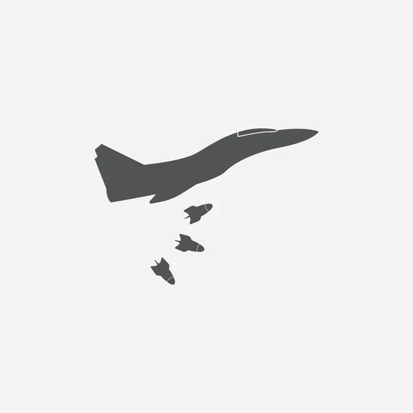 Airstrike ikon-vektoros illusztráció a web és mobil — Stock Vector