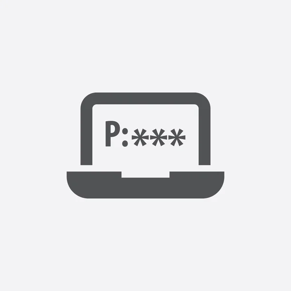 Passwort-Icon der Vektorillustration für Web und Mobile — Stockvektor