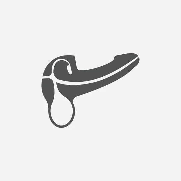 Penis icon of vector illustration for web and mobile — Stock vektor