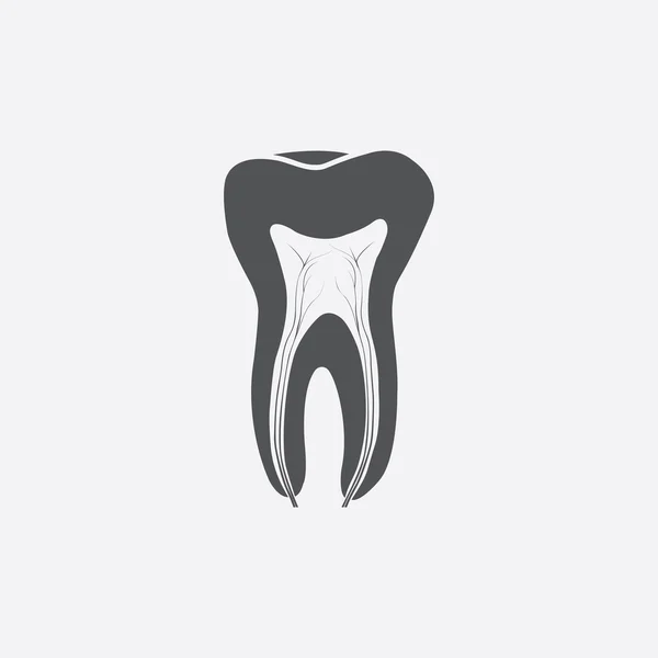 Tooth icon of vector illustration for web and mobile — Stock Vector