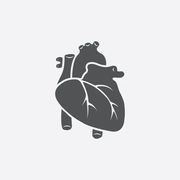 Ícone de coração de ilustração vetorial para web e celular — Vetor de Stock