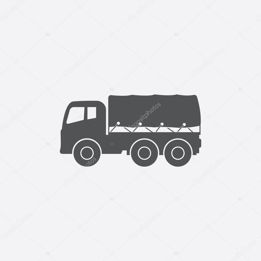 Truck icon of vector illustration for web and mobile