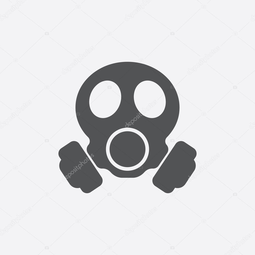 Gas mask icon of vector illustration for web and mobile