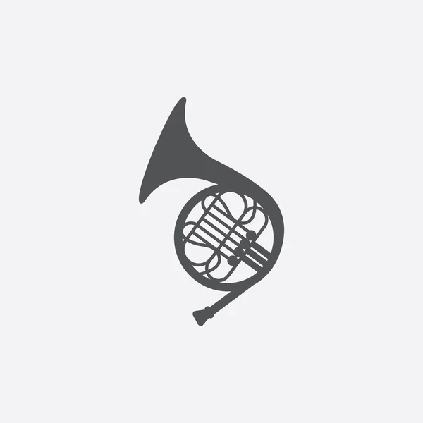 French horn icon of vector illustration for web and mobile — Stock Photo, Image