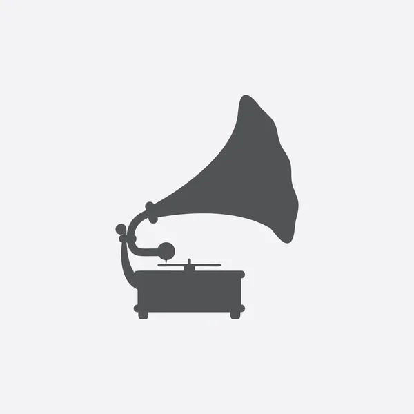 Gramophone icon of vector illustration for web and mobile — Stock Photo, Image