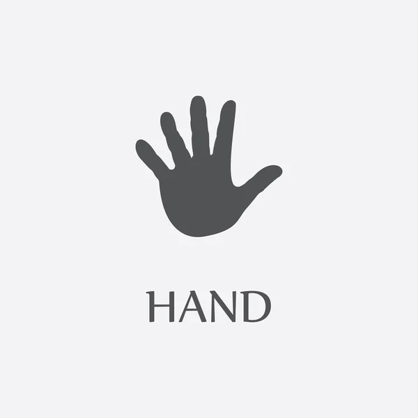 Print zwart eenvoudige handpictogram voor webdesign. — Stockvector