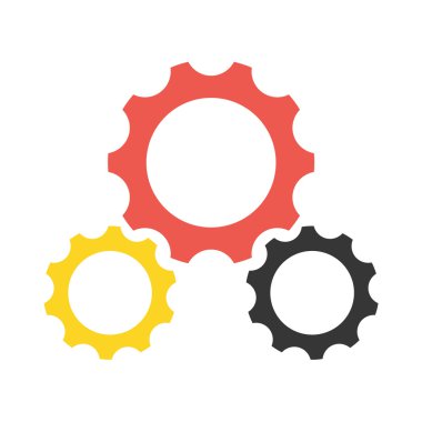 Ayarları simgesi Illustrator web için vektör