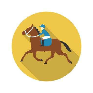 Rider simge vektör çizim için web ve hareket eden