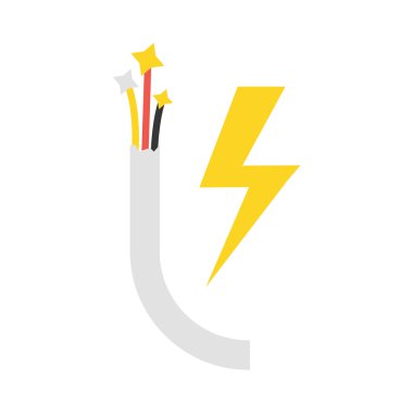 Kablo vektör simge Illustrator web için