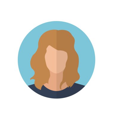 Vektör çizim için web ve hareket eden kadın simgesi