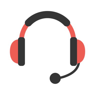 Kulaklıklar için web simgesi Illustrator vektör