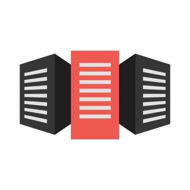 Sunucuları web için kutsal kişilerin resmi Illustrator vektör