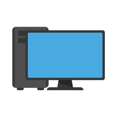 Bilgisayar vektör simge Illustrator web için