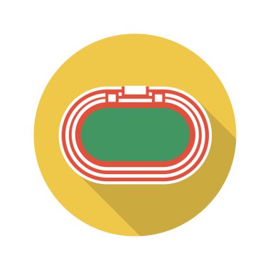 Vektör çizim için web ve hareket eden yarış pisti simgesi