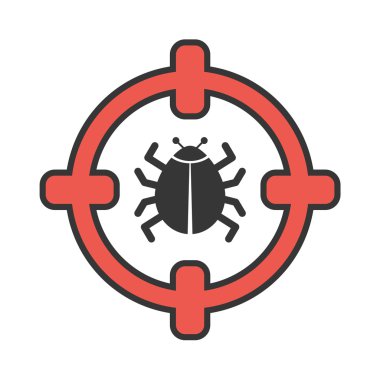 Virüs vektör simge Illustrator web için