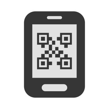 QR-code vektör simge Illustrator web için