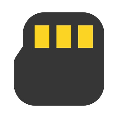 Micro Sd vektör simge Illustrator web için