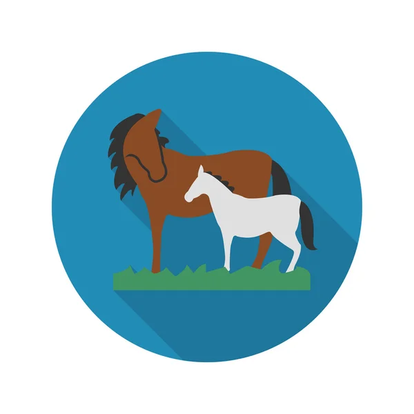 Pferde-Symbol der Vektorillustration für Web und Mobile — Stockvektor