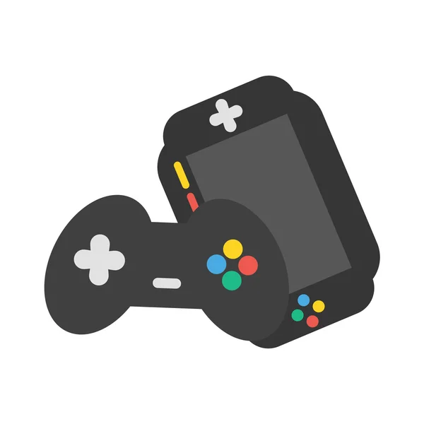 Gamepads vector pictogram illustrator voor web — Stockvector