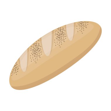 Ekmek simge vektör çizim için web ve hareket eden