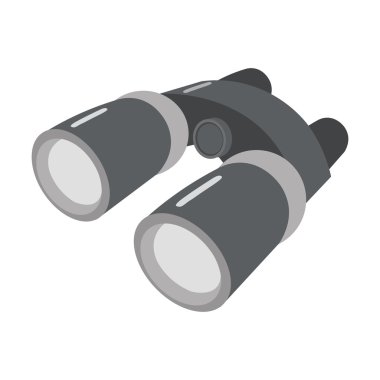 Web ve mobil için vektör çizim dürbün simgesini