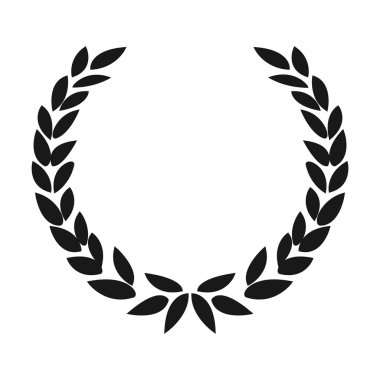 Defne çelengi simge vektör çizim için web ve hareket eden