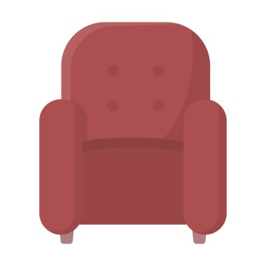 Sandalye simge vektör çizim için web ve hareket eden