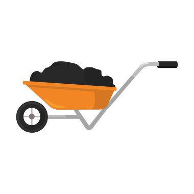 El arabası simge vektör çizim için web ve hareket eden