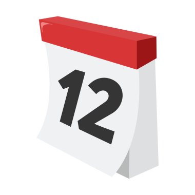 Web ve mobil için vektör çizim takvim simgesini