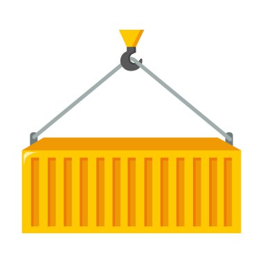 Vektör çizim için web ve mobil konteyner simgesi