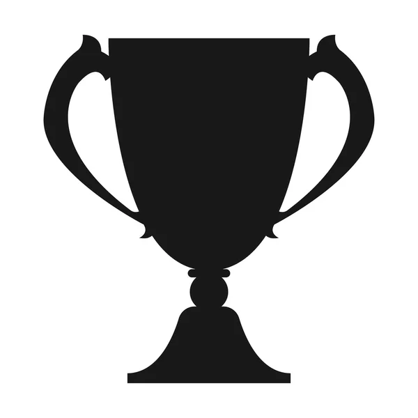 Иконка векторной иллюстрации кубка победителя для веб и мобильных телефонов — стоковый вектор