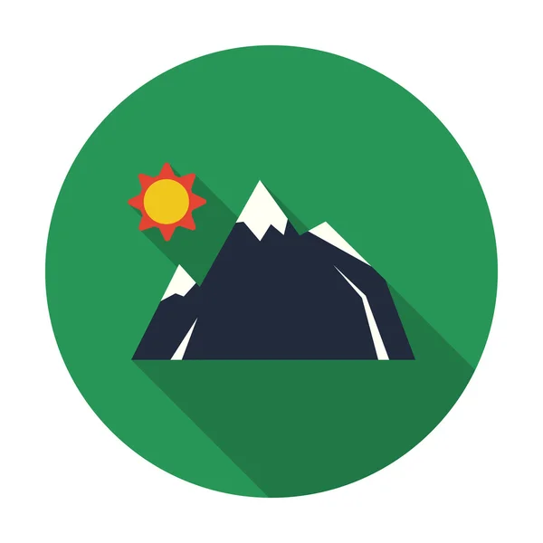 Berg-Ikone der Vektorillustration für Web und Mobile — Stockvektor