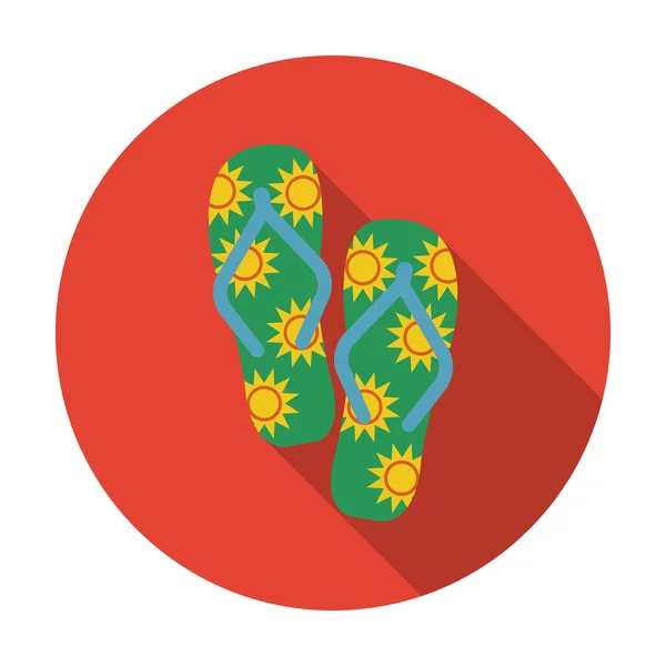Zapatillas de playa icono de ilustración vectorial para web y móvil — Vector de stock