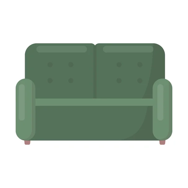 Sofa-Ikone der Vektorillustration für Web und Mobile — Stockvektor