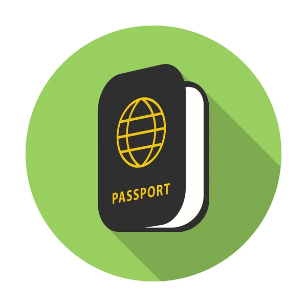Ikona paszport ilustracji wektorowych dla sieci web i mobilnych — Wektor stockowy