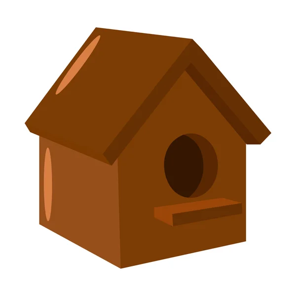 Значок "Птичий домик" векторной иллюстрации для интернета и мобильного — стоковый вектор