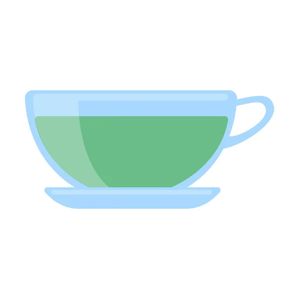 Green tea icon of vector illustration for web and mobile — Stock Vector