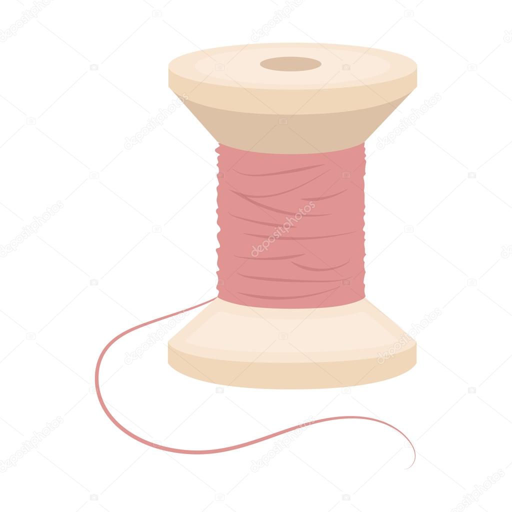 Spool of thread icon of vector illustration for web and mobile design
