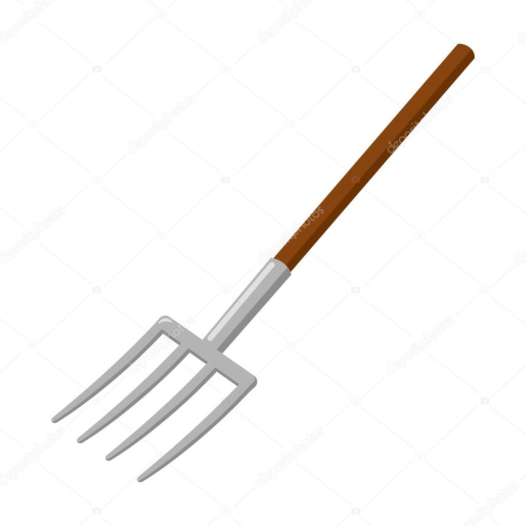 Pitchfork icon of vector illustration for web and mobile
