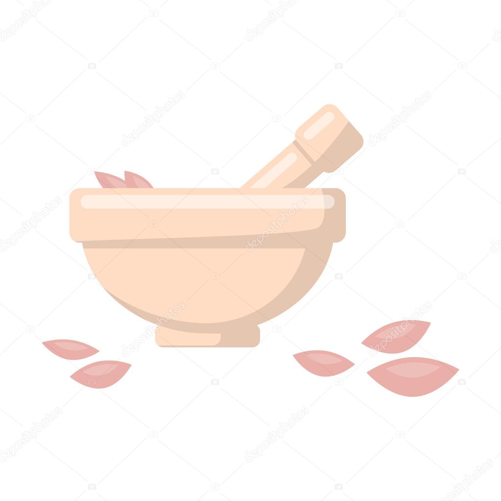 Salt bowl icon of vector illustration for web and mobile