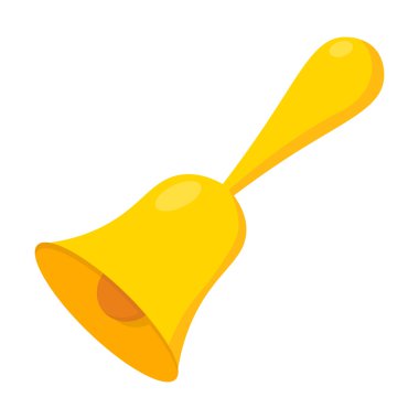 Çan simgesi karikatür. Büyük okul, üniversite seti tek eğitim simgesi.