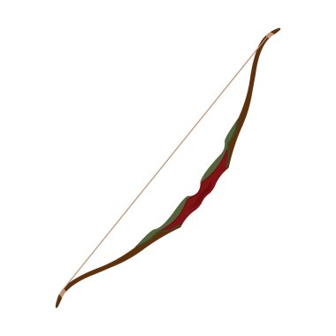 Spor yay simgesi karikatür. Büyük fitness, sağlıklı, egzersiz seti tek spor simgesi.