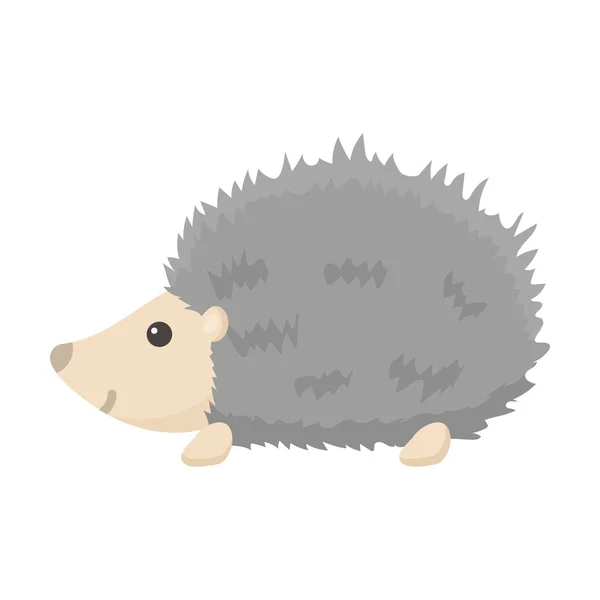 Desenho animado do ícone Hedgehog. Ícone de animal Singe do conjunto de animais grandes . — Vetor de Stock