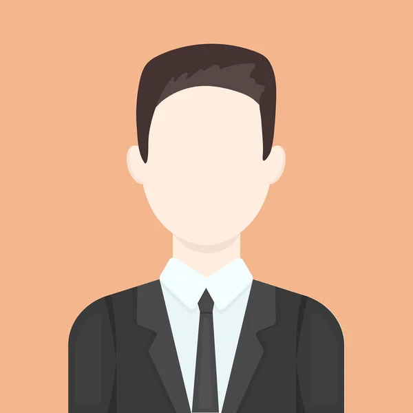 Affärsman ikonen tecknad. Enda avatar, personer från den stora avataren Ikonuppsättning. — Stock vektor