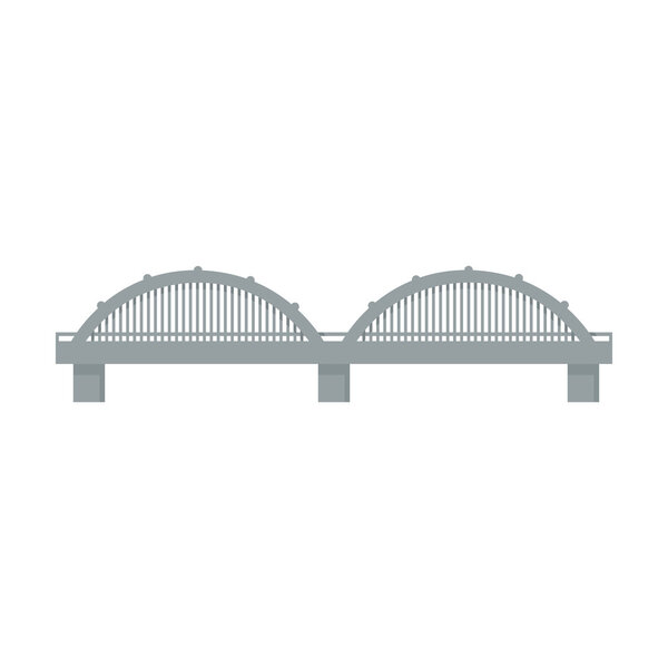 Bridge icon cartoon. Single building icon from the big city infrastructure set.